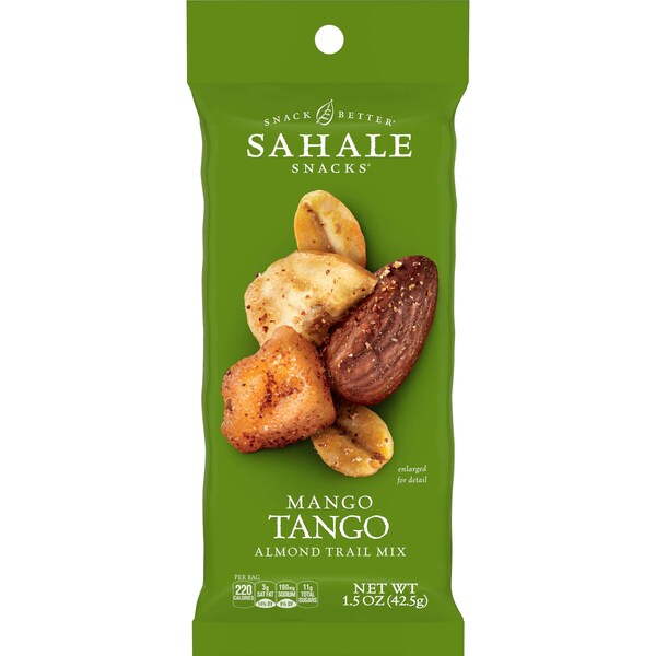 Sahale Snacks Sahale 1.5 oz. Mango Tango Almendra, paquete de 18 - 9386900359