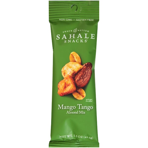Sahale Snacks Sahale 1.5 oz. Mango Tango Almendra, paquete de 18 - 9386900359