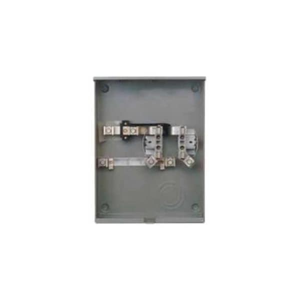 Siemens Meter Socket, 1 Phase, 200 A, 600 V, 4 Jaw, Underground Cable Entry, NEMA 3R Enclosure - UAS877-PG