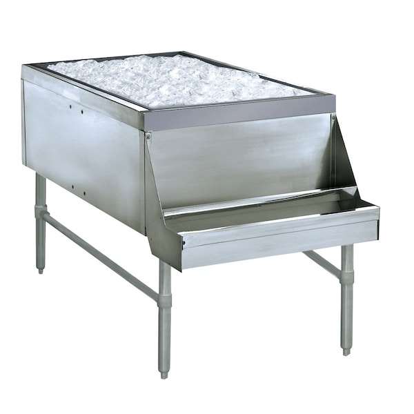 Advance Tabco Prestige Ice Chest 24 in. wide pass thru with 10-circuit cold plate - PRPT-2442-10