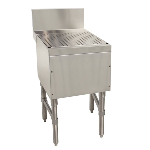 Advance Tabco Prestige Underbar Drainboard free-standing 36 in.W x 25 in.D x 36 in.H - PRD-24-36