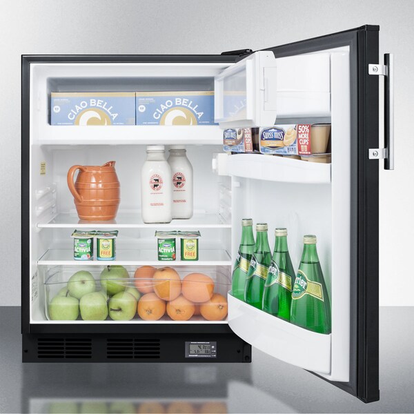 Summit 24" Wide Break Room Refrigerator-Freezer, ADA Compliant - BKRF663BBIADA