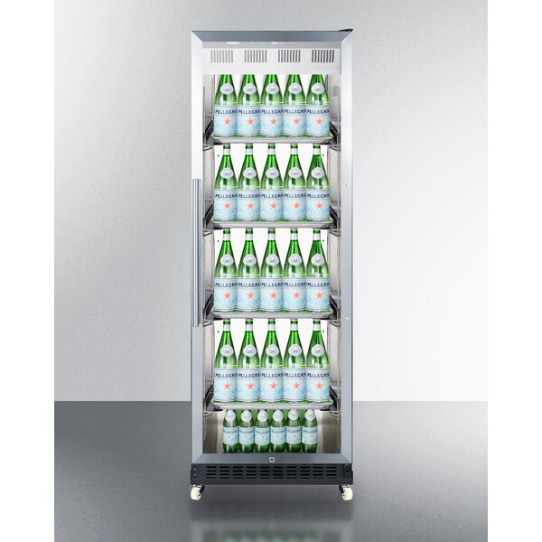 Summit 24" Wide Mini Reach-In Beverage Center with Dolly - SCR1401RI