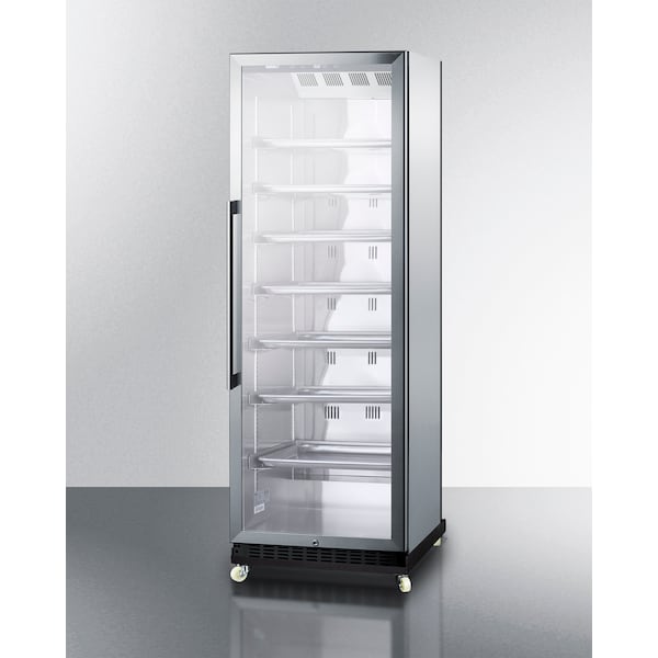 Summit 24" Wide Mini Reach-In Beverage Center with Dolly - SCR1401RICSS