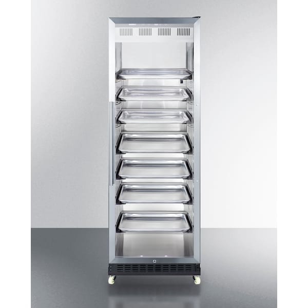 Summit 24" Wide Mini Reach-In Beverage Center with Dolly - SCR1401RICSS