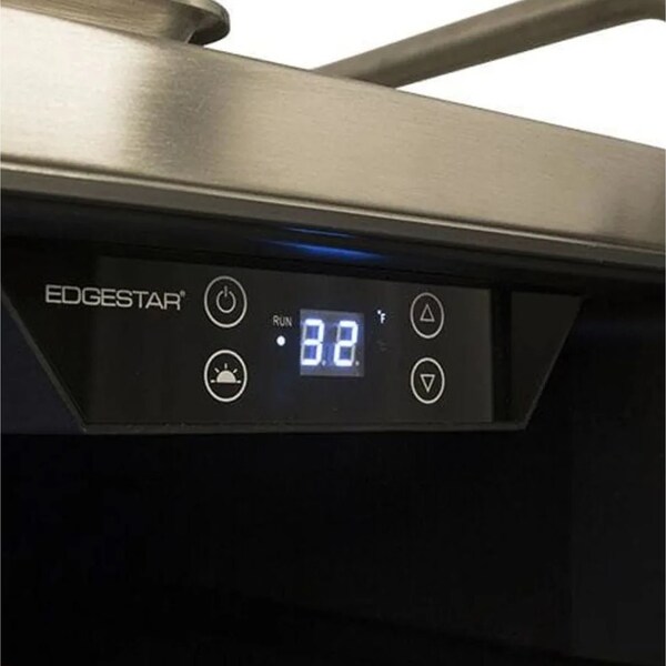Edgestar 24 Inch Wide Triple Tap Kegerator for Full Size Kegs with Electronic Control Panel - KC7000SSTRIP