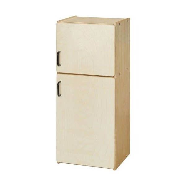 Jonti-Craft Refrigerator, f/Play Kitchen, 3-Shelf, 14inx14inx32-1/2in, Baltic - JNT7084YT