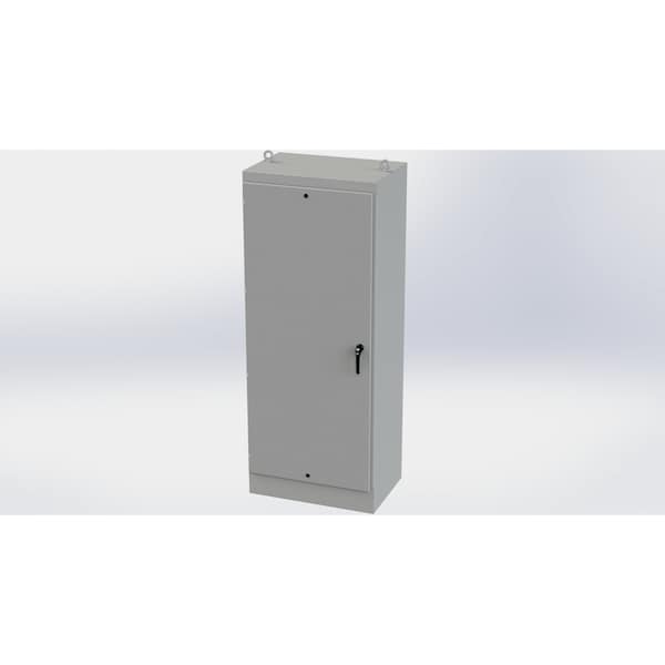 Saginaw Control & Engineering Carbon Steel Electrical Enclosures, 90 in H, 24 in D, 36 in W, NEMA 3R, 12, 13, Hinged - SCE-90EL3624FS