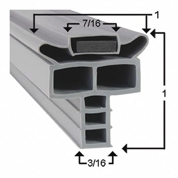 Randell Refgn Door Gasket, 7-5/16"x24-7/8" - INGSK1070