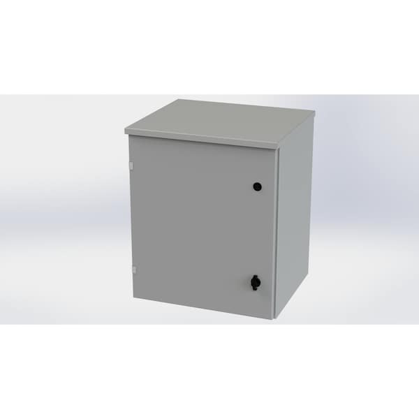 Saginaw Control & Engineering Galvanized Steel Electrical Enclosures, 24 in H, 16 in D, 20 in W, NEMA 3R, Hinged - SCE-24R2016LP