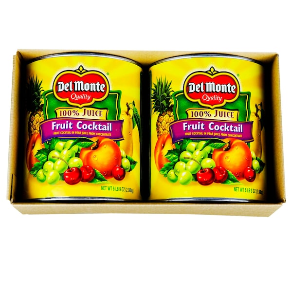 Del Monte En Jugo Cóctel de Frutas en Lata #10, Paquete de 6 - 2001651