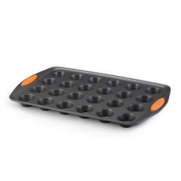 Rachael Ray Rachael Ray 54077 Bakeware  Oven Lovin Mini Cups  24-Cup Mini Muffin Pan  Grey - 54077