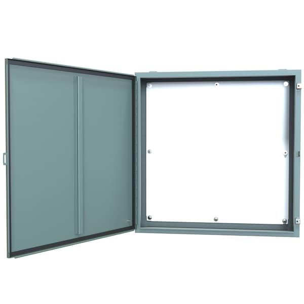 Hammond Steel Electrical Enclosures, 36 in H, 8 in D, 36 in W, NEMA 12, Hinged - 1418LL8