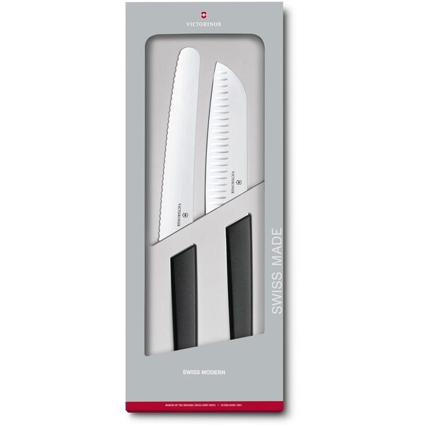 Swiss Army Brands 2024 Victorinox Swiss Modern 2-Piece Kitchen Set Black - VIC-6.9093.22G