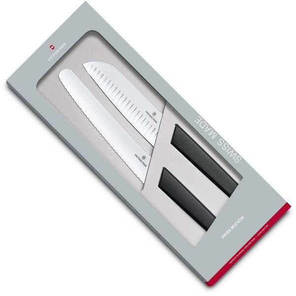 Swiss Army Brands 2024 Victorinox Swiss Modern 2-Piece Kitchen Set Black - VIC-6.9093.22G