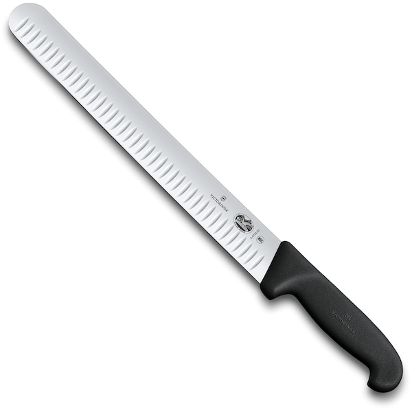 Swiss Army Brands Victorinox 40645 Kitchen Fibrox Pro Slicing 12In Wide Granton Blade, 10.5In Width At Handle Black - VIC-5.4723.30