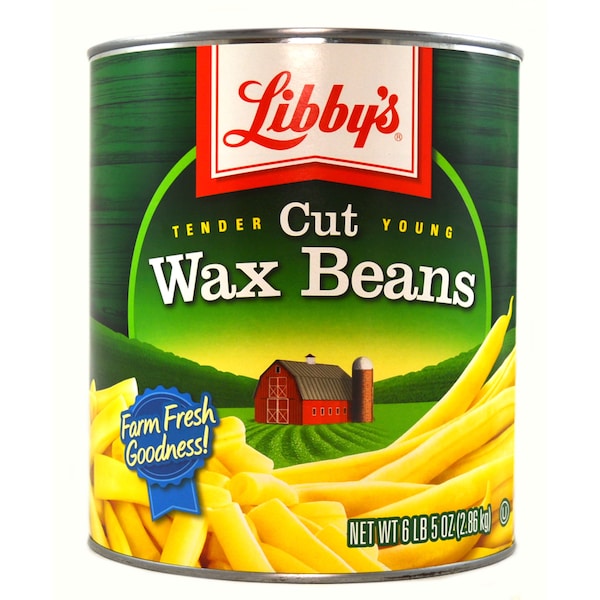 Libby Bean Libby Fancy Wax Cut 4 Sieve 101 oz., PK6 - F003710096216

Frijoles Libby Libby Fancy Wax Cortados por Cernedor 4, 101 oz., Paquete de 6 - F003710096216