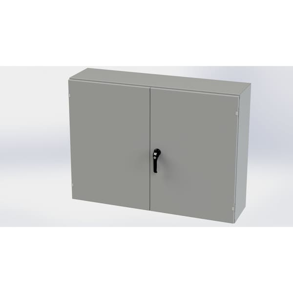 Saginaw Control & Engineering Carbon Steel Electrical Enclosures, 36 in H, 12 in D, 48 in W, NEMA 3R, 12, 13 - SCE-364812WFLP