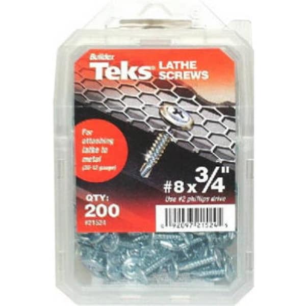 Itw ITW Brands 21512 140 Pack No. 8 x 1.25 in. Lathe Sharp Point Screw - 607483