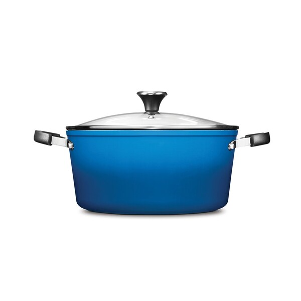 The Rock By Starfrit The Rock One Pot 7.2-Qt. Stock Pot with Vented Lid - 030364-002-BLUE