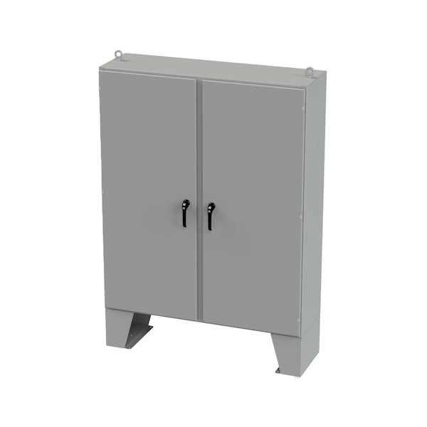 Saginaw Control & Engineering Carbon Steel Electrical Enclosures, 72 in H, 18 in D, 60 in W, NEMA 3R, 4, 12, 13, Hinged - SCE-72EL6018LPPL