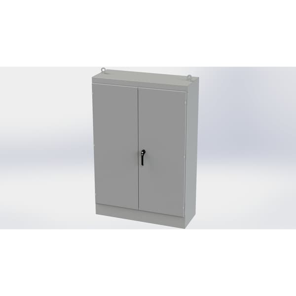 Saginaw Control & Engineering Carbon Steel Electrical Enclosures, 72 in H, 18 in D, 48 in W, NEMA 3R, 12, 13, Hinged - SCE-724818FSD