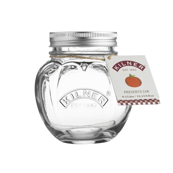 Frascos para conservas de boca regular Kilner Tomato de 13.5 oz - 0025.583U