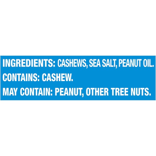 Planters Tubo de 2 oz. de Cashews Salados, Paquete de 45 - 10029000016467