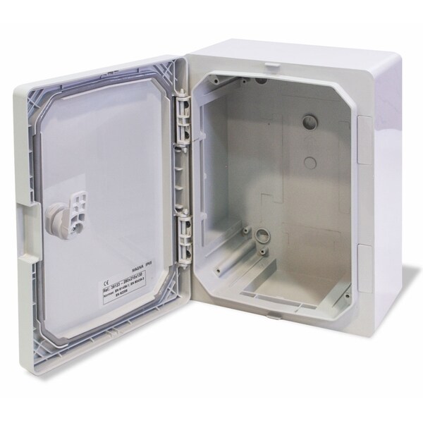 Famatel Polycarbonate Electrical Enclosures, 8.27 in H, 5-1/8 in D, 11 in W, NEMA 4X - 39123UL