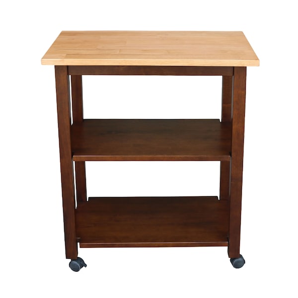 International Concepts Microwave Cart, Cinnamon/Espresso - WC58-185