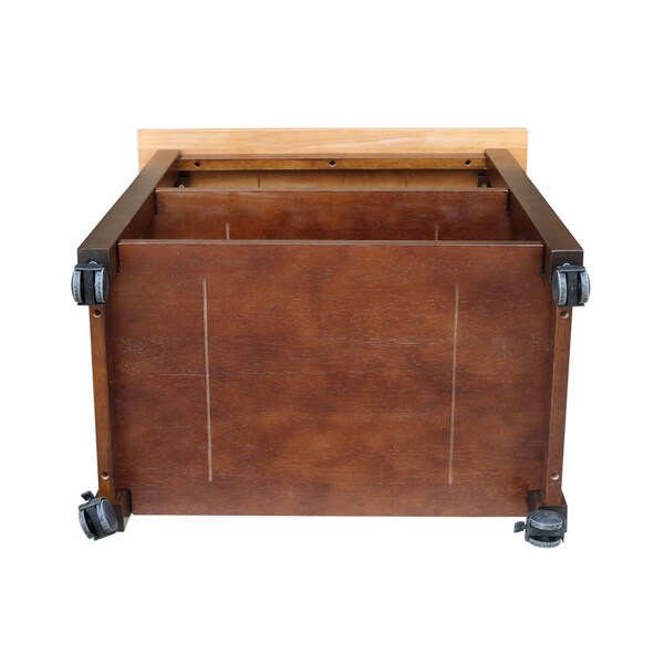 International Concepts Microwave Cart, Cinnamon/Espresso - WC58-185