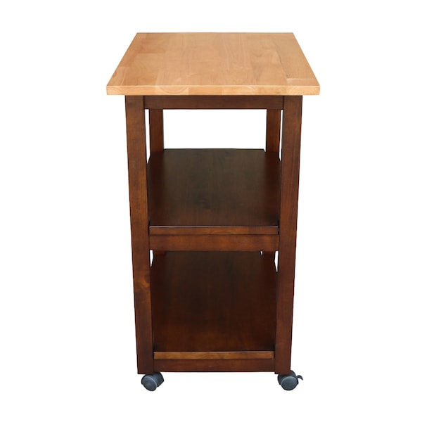 International Concepts Microwave Cart, Cinnamon/Espresso - WC58-185