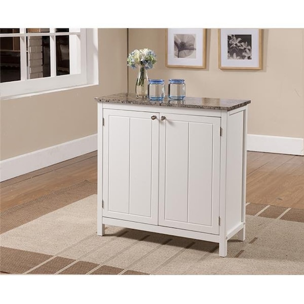 Kb KB K1342 30 x 31 x 13 in. Kitchen Cabinet - White & Marble - K1342