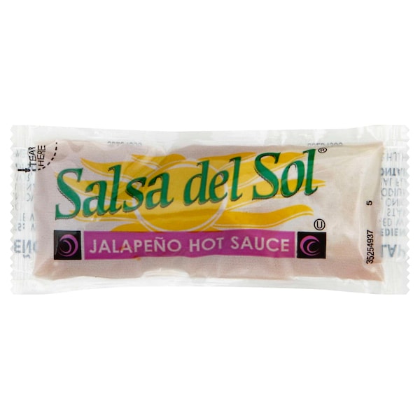 Salsa Del Sol Salsa Del Sol Jalapeño Salsa Picante 9g, Paquete de 500 - 00716037000363