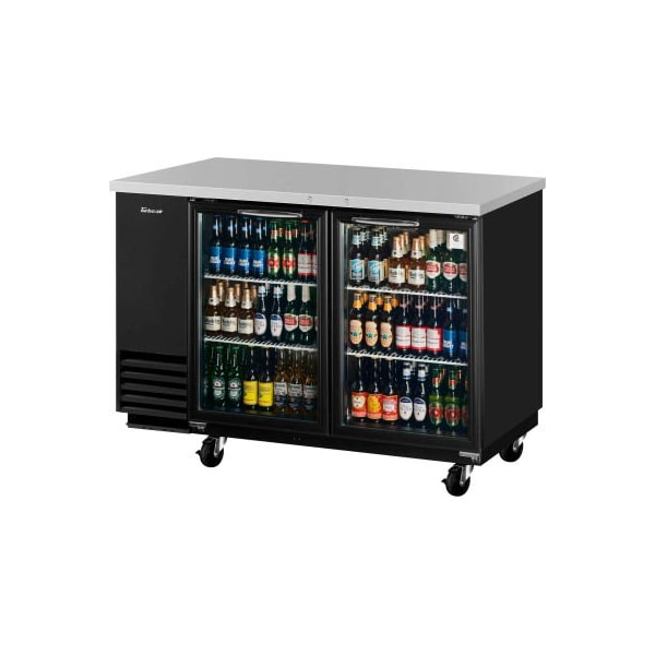 Turbo Air Glass Door Back Bar Unit 58-4/5"W - 2 Door - TBB-2SGD-N