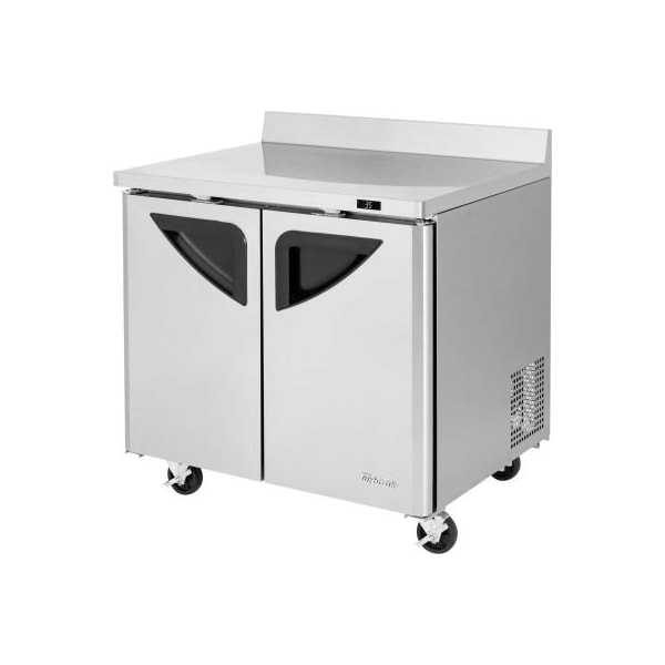 Turbo Air Turbo Air TWR-36SD Super Deluxe Series - Worktop Refrigerator 36-1/3"W - 2 Door - TWR-36SD-N6