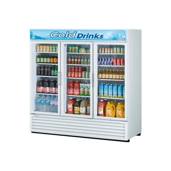Turbo Air Swing Glass Door Merchandiser 78"W - 3 Door - TGM-72RS-N