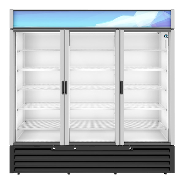 Hoshizaki America Refrigerator, Three Section Glass Door Merchandiser - RM-65-HC
