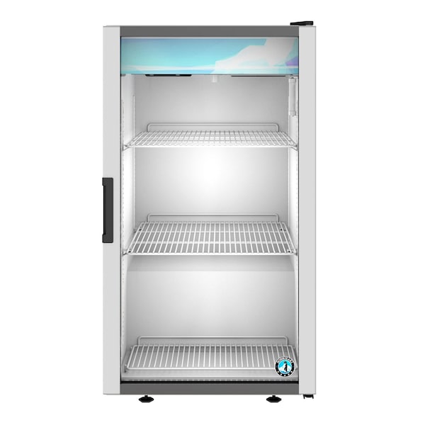 Hoshizaki America Countertop Refrigerator, Single Section Glass Door Merchandiser - RM-7-HC