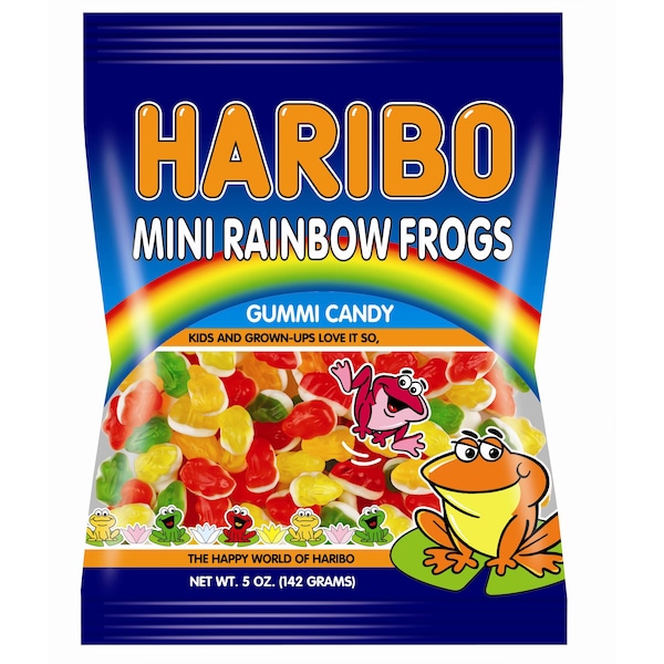 Haribo Haribo Confitería Mini Ranas Arcoíris 5 oz., Paquete de 12 - 47273