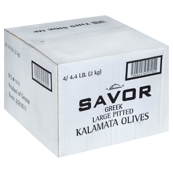 Savor Imports Aceitunas Griegas Grandes Descarozadas Kalamata 2kg, paquete de 4 - 583511