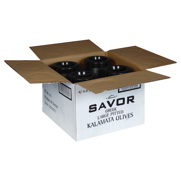 Savor Imports Aceitunas Griegas Grandes Descarozadas Kalamata 2kg, paquete de 4 - 583511