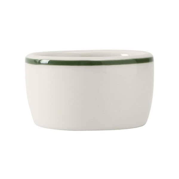 Tuxton China Tuxton 2 oz Eggshell Band Pipkin Cup, Green - DNX-0203