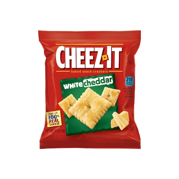Galletas Cheez-It Profit Paks de Cherddar Blanco de 1.5 oz, paquete de 60 - 2410012660