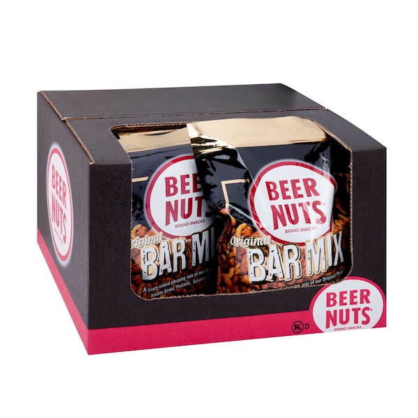 Nueces de Cerveza Nueces de Cerveza Original Mezcla para Bar 32 oz. Bolsa de Pie, PK8 - 06321