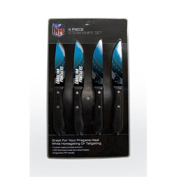 The Sports Vault Carolina Panthers Knife Set - Steak - 4 Pack - 7183110205