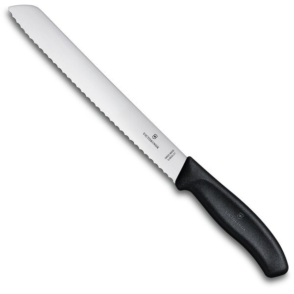 Swiss Army Brands 2022 Victorinox Kitchen Swiss Classic Bread 80.25In Serrated Blade, 1In Width At Handle Black - VIC-6.8633.21