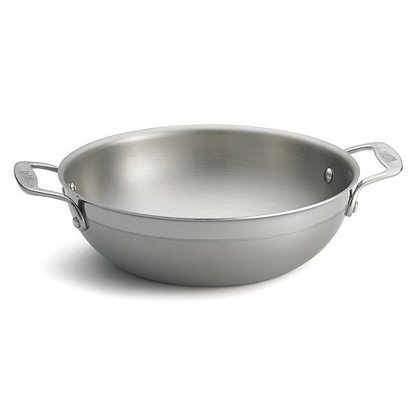 Tablecraft Tri-Ply Wok, 2 Handles, 9.5Dia x 3", 3 qt. - CW7012