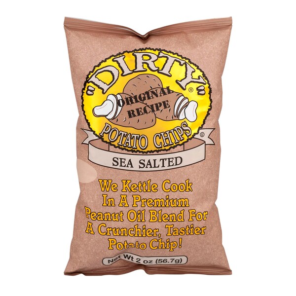 Papas fritas Dirty Sea Salt de 2 oz., paquete de 25 - 52001