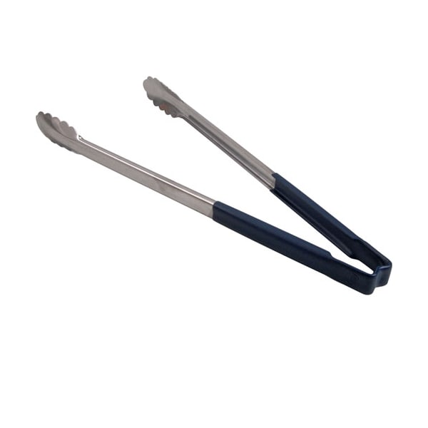Vollrath Tongs, Scallop , 16", Blu Hdl - 4781630